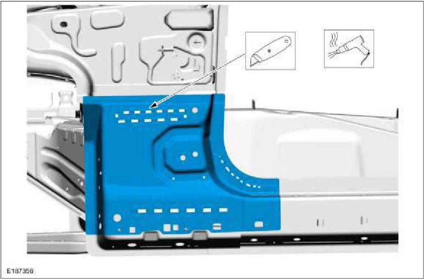 A-Pillar Outer Panel Section and Reinforcement — original illustration 2, reference 2286