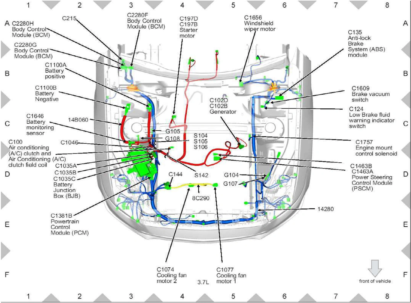 Wiring — original illustration 1, reference 6567