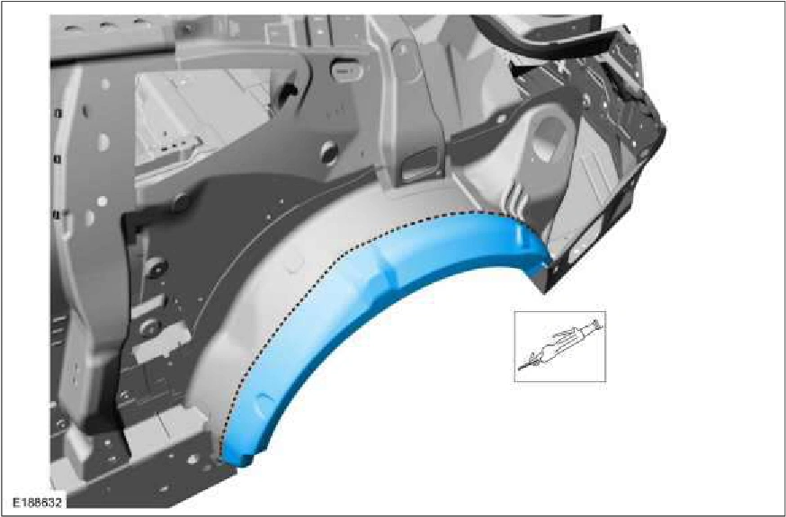 Rear Wheelhouse Outer — original illustration 2, reference 2371