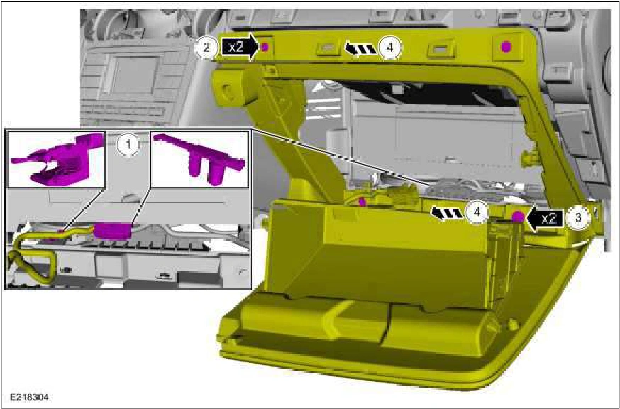 Passenger Knee Airbag — original illustration 2, reference 2156