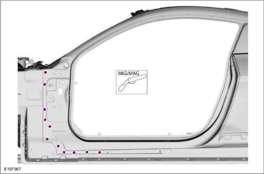 A-Pillar Outer Panel Section and Reinforcement — original illustration 2, reference 2292