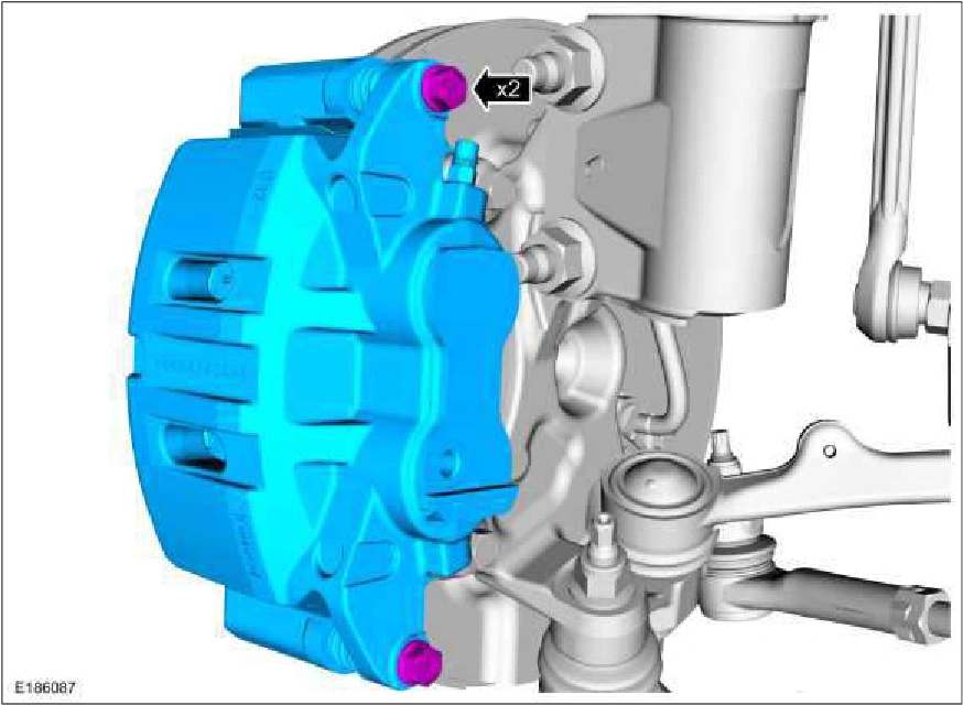 Brake Caliper - Vehicles With: 2-Piston Brake Caliper — original illustration 1, reference 2803