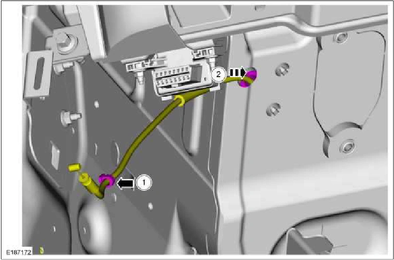 Hood Latch Release Cable — original illustration 1, reference 1449