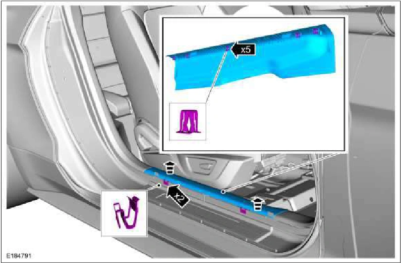 Loadspace Trim Panel - Coupe — original illustration 2, reference 869