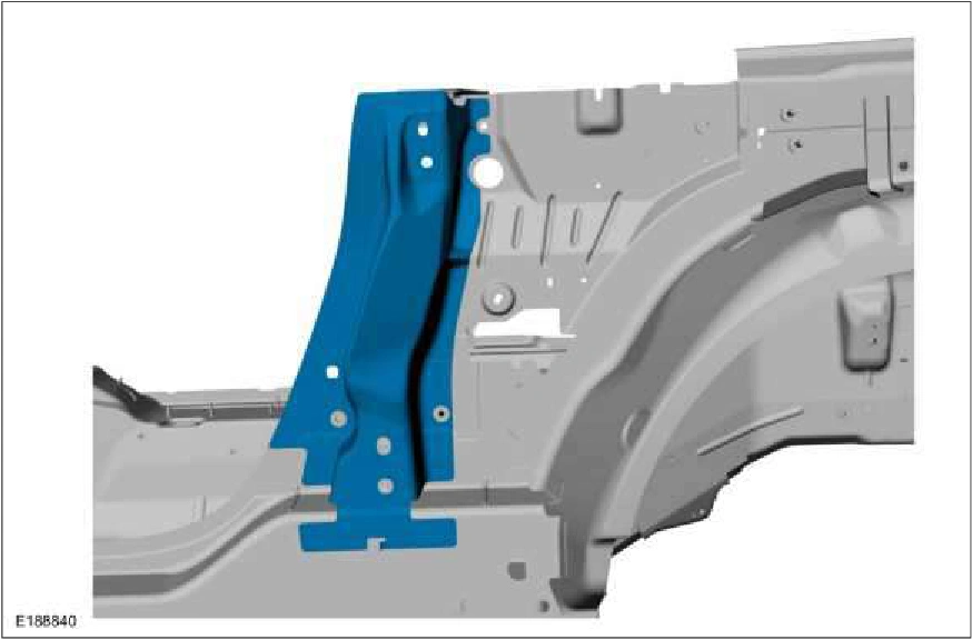 B-Pillar and Reinforcement - Convertible — original illustration 2, reference 2306