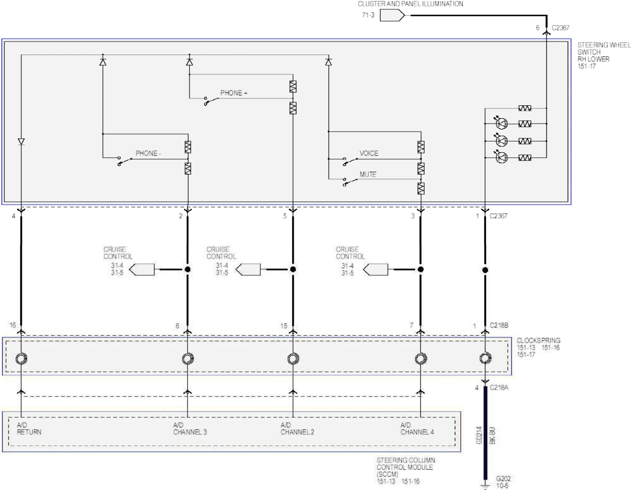 Wiring — original illustration 1, reference 6538