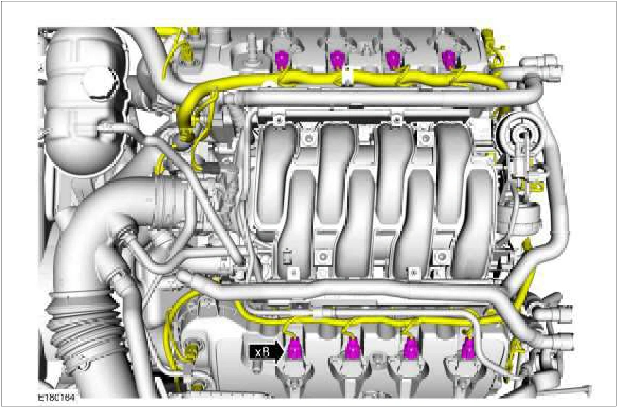 303-07C Engine Ignition - 5.0L — original illustration 2, reference 697