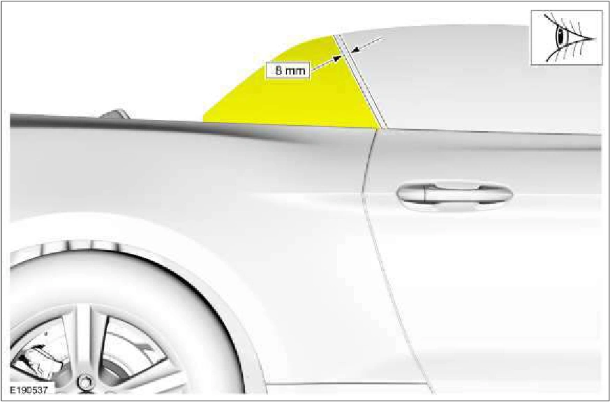 Rear Quarter Window Glass Adjustment - Convertible — original illustration 2, reference 1278