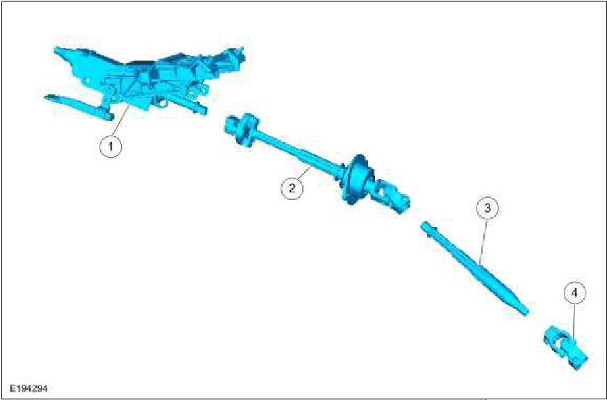 Steering Column - Overview — original illustration 1, reference 3356