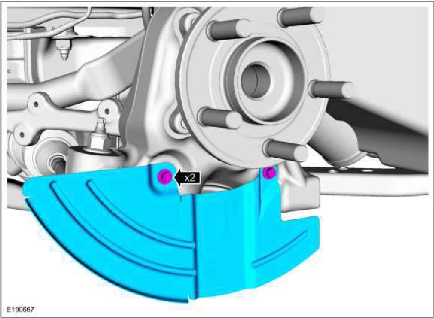 Brake Disc Shield - Vehicles With: SVT Performance Package — original illustration 1, reference 2831
