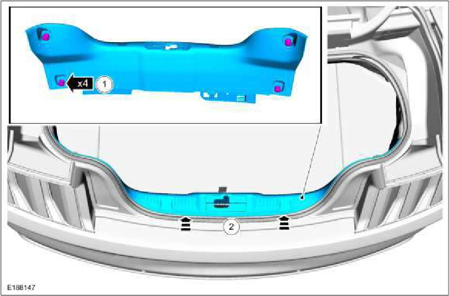Keyless Entry Rear Antenna — original illustration 1, reference 1455