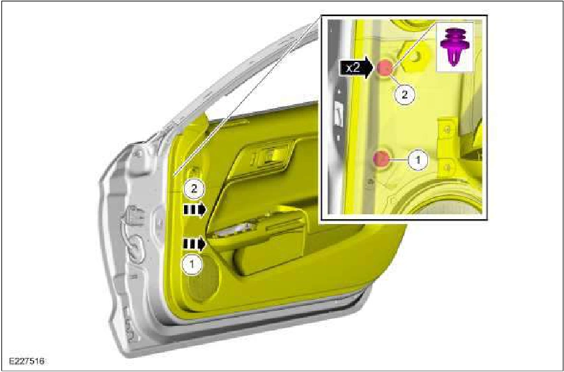 Front Door Trim Panel — original illustration 1, reference 855