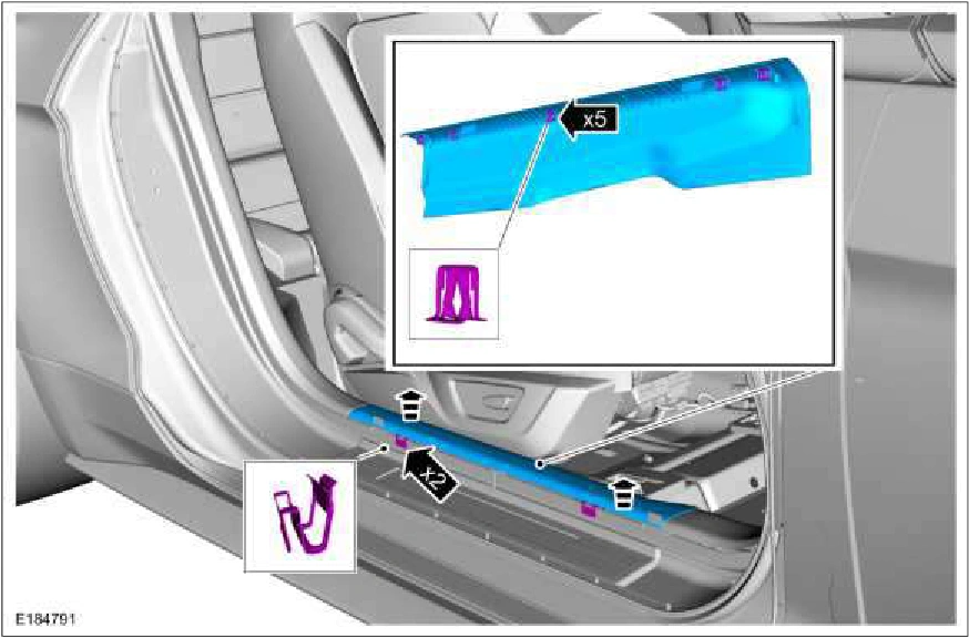 Loadspace Trim Panel - Convertible — original illustration 2, reference 867