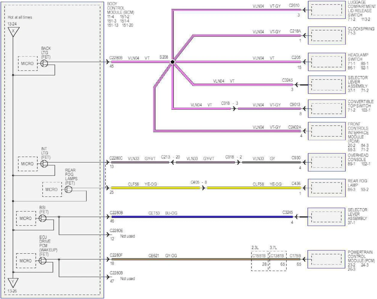 Wiring — original illustration 1, reference 6281