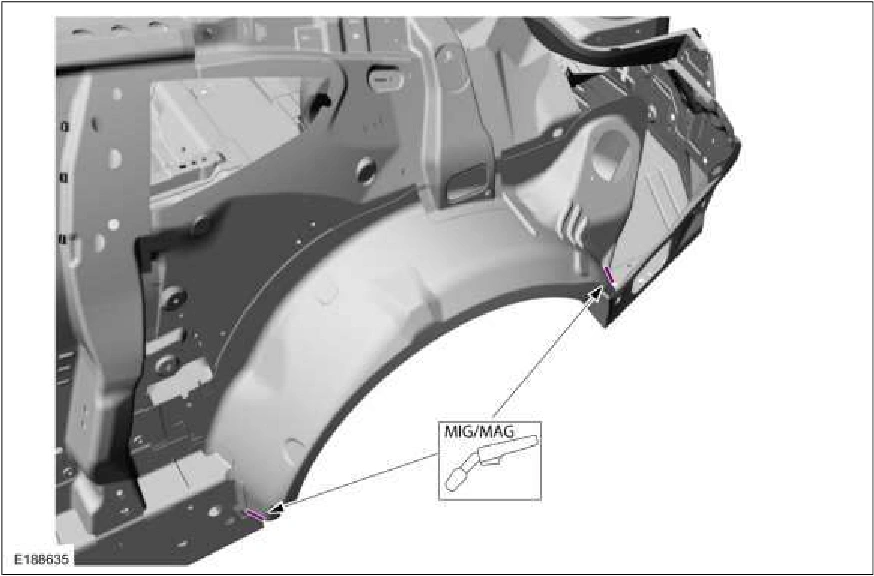 Rear Wheelhouse Outer — original illustration 1, reference 2373