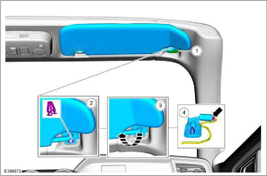 Convertible Top Front Striker — original illustration 1, reference 1601