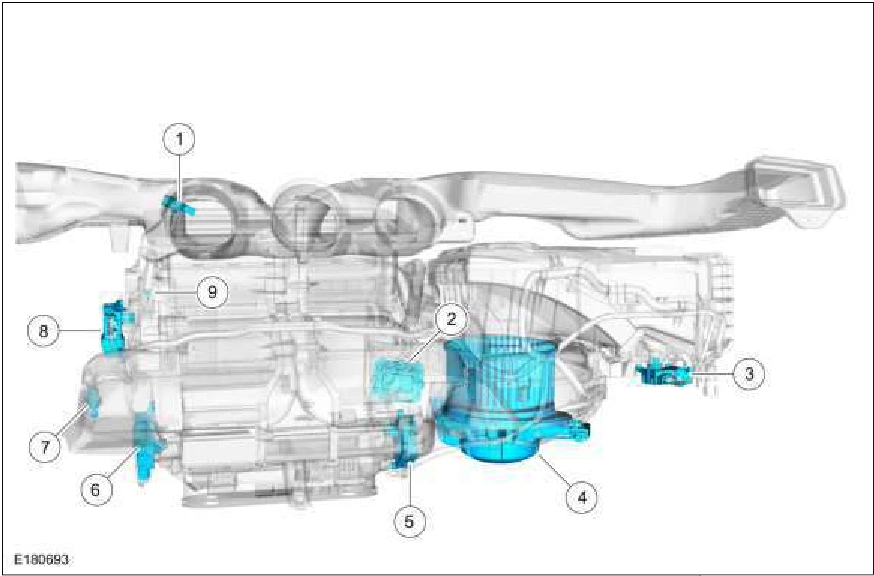 Climate Control System - Vehicles With: Dual Automatic Temperature Control (DATC) - Component — original illustration 1, reference 3416