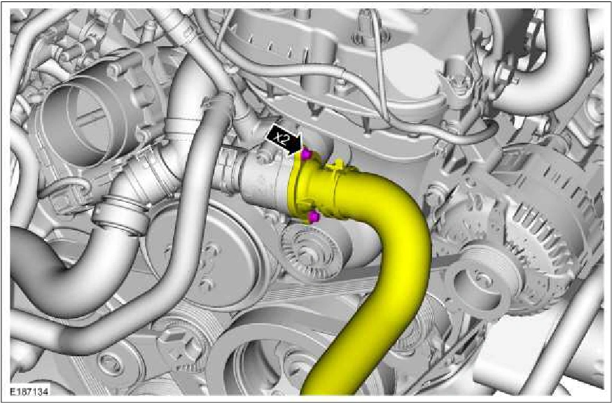 303-01C Engine Cooling - 5.0L — original illustration 1, reference 624