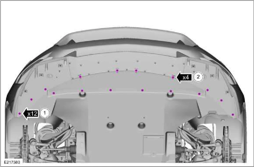 Front Bumper Cover - Vehicles With: SVT Performance Package — original illustration 1, reference 1671