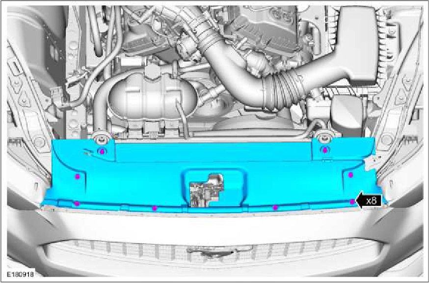 Condenser - 3.7L Duratec (227kW/301PS) — original illustration 2, reference 3736