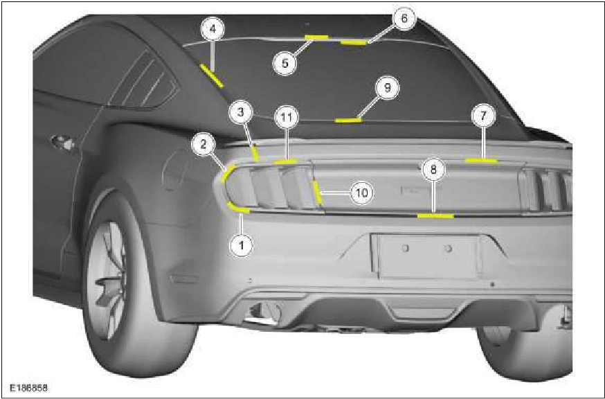 501-26 Body Repairs - Vehicle Specific Information and Tolerance — original illustration 2, reference 2214
