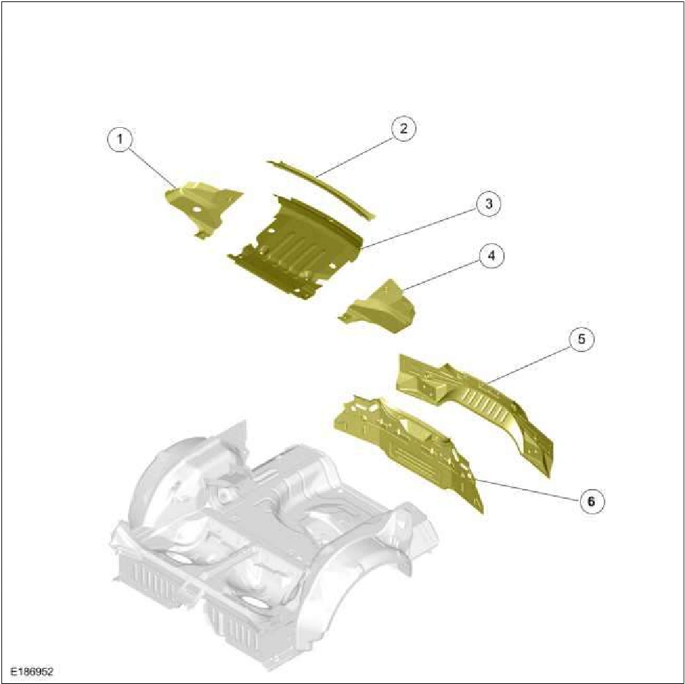 501-26 Body Repairs - Vehicle Specific Information and Tolerance — original illustration 1, reference 2235
