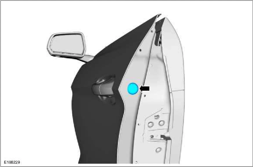 Exterior Front Door Handle — original illustration 1, reference 1433