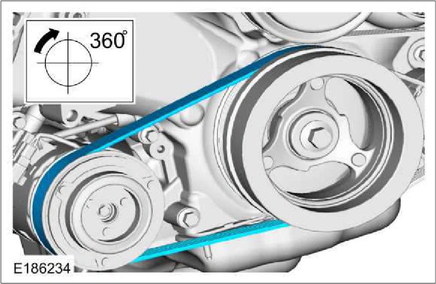 303-05C Accessory Drive - 5.0L — original illustration 1, reference 665