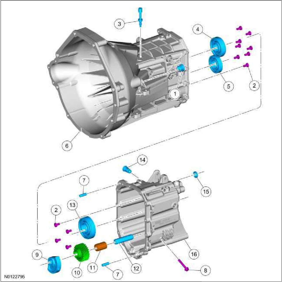 308-03A Manual Transmission - 6-Speed Manual Transmission -MT82 — original illustration 1, reference 3044