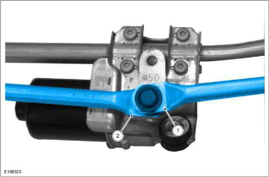 Windshield Wiper Motor - LHD — original illustration 1, reference 1517