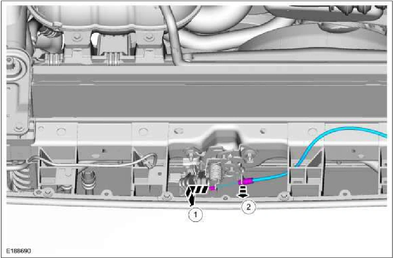 Hood Latch Release Cable — original illustration 2, reference 1450