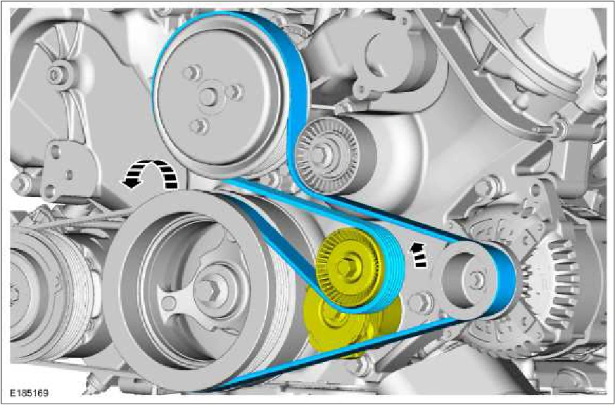 303-05C Accessory Drive - 5.0L — original illustration 1, reference 659