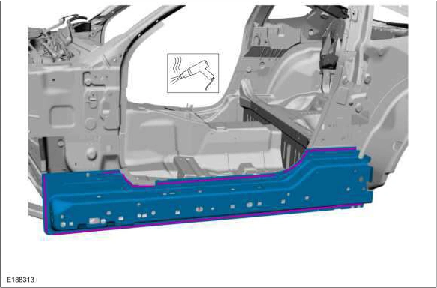 Rocker Panel Inner Reinforcement — original illustration 2, reference 2330