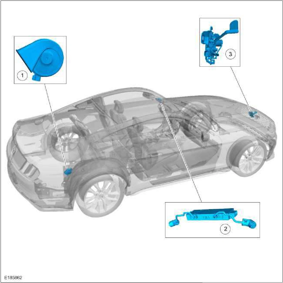 Perimeter Anti-Theft Alarm - Component Location — original illustration 1, reference 5986