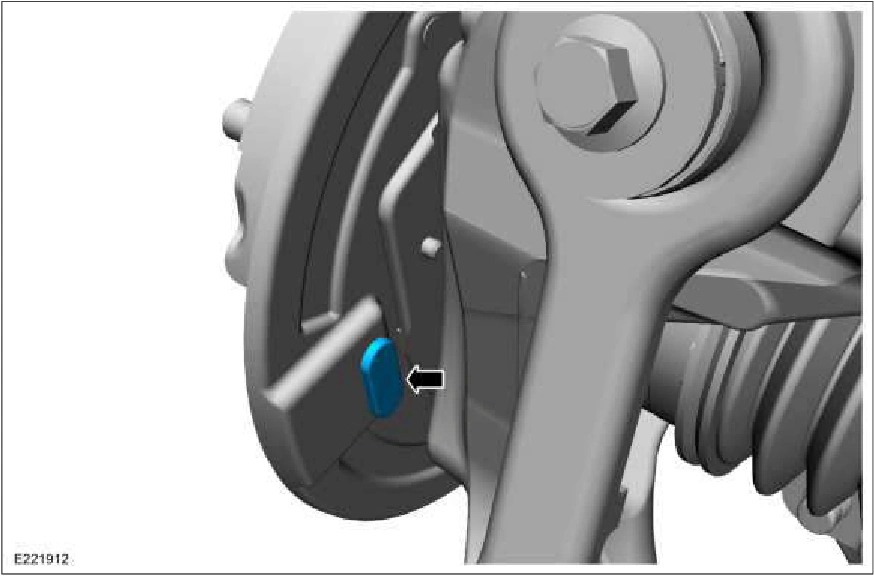 Parking Brake Shoe Adjustment - Vehicles With: SVT Performance Package — original illustration 2, reference 2876