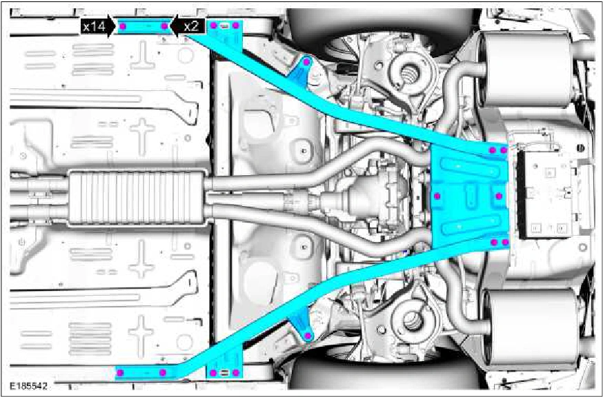 309-00C Exhaust System - 5.0L — original illustration 1, reference 3192