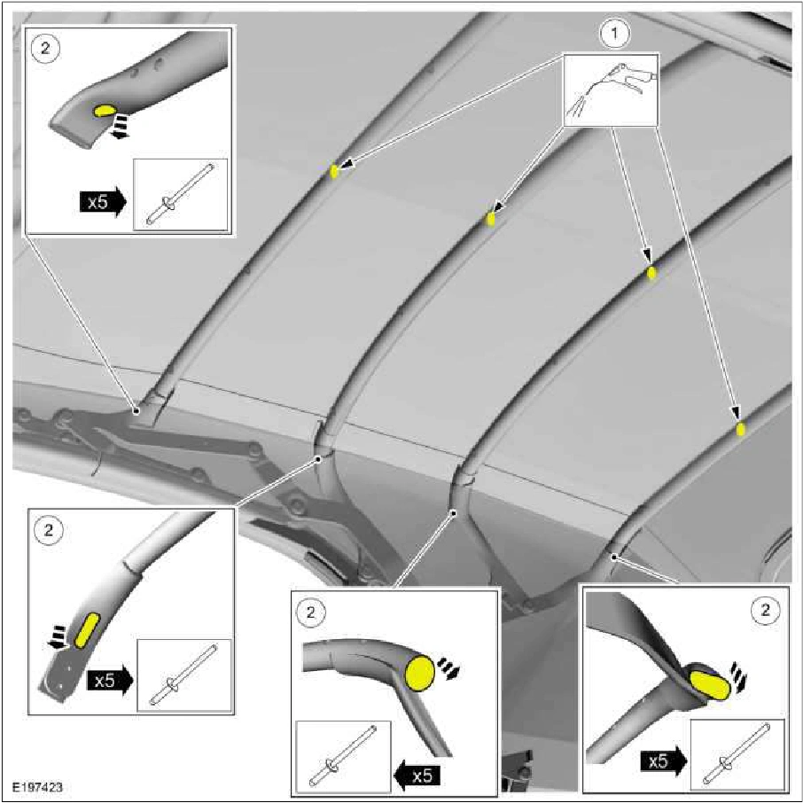 Convertible Top Material — original illustration 1, reference 1617