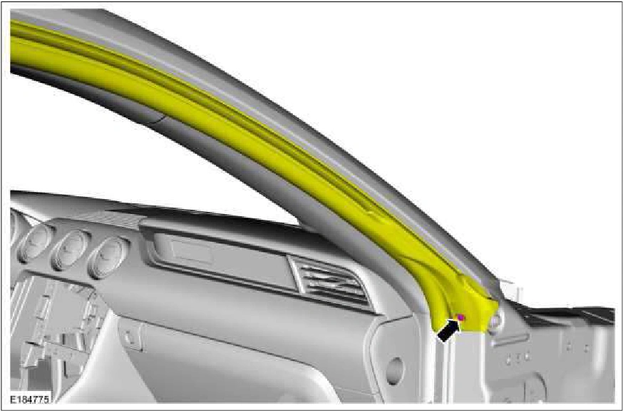 A-Pillar Trim Panel - Coupe — original illustration 1, reference 850