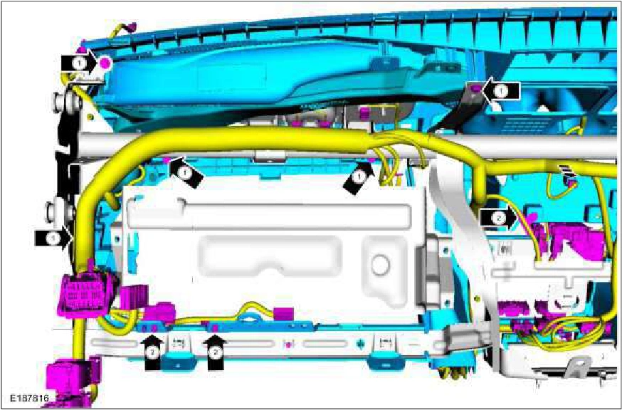 Instrument Panel Upper Section — original illustration 2, reference 1353