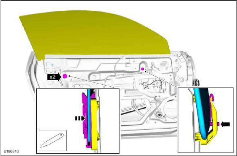 Door Window Glass Adjustment - Coupe — original illustration 2, reference 1249