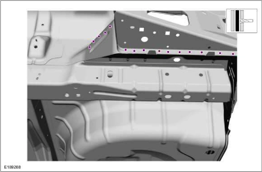 Rear Floor Panel — original illustration 1, reference 2361