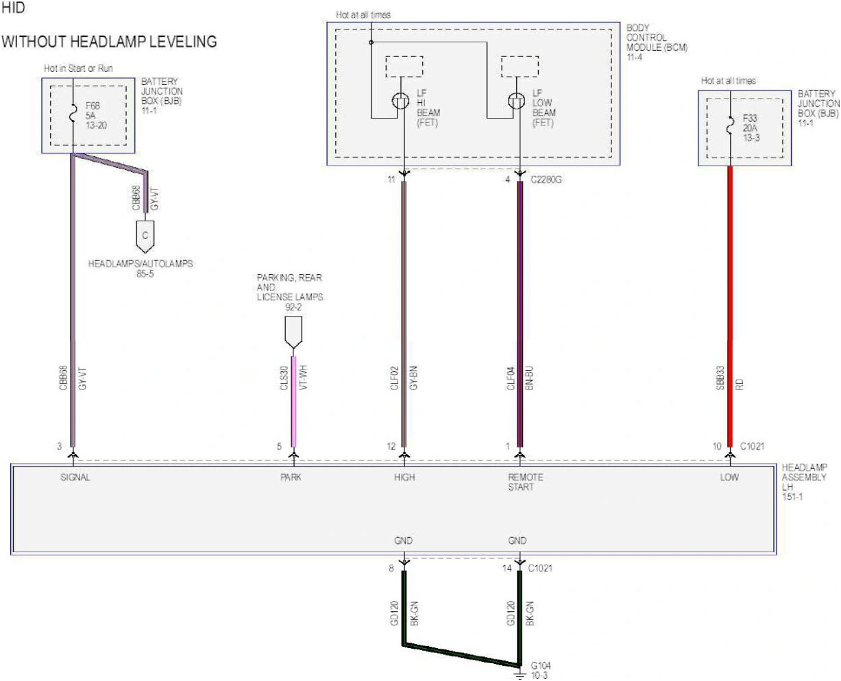 Wiring — original illustration 1, reference 6427
