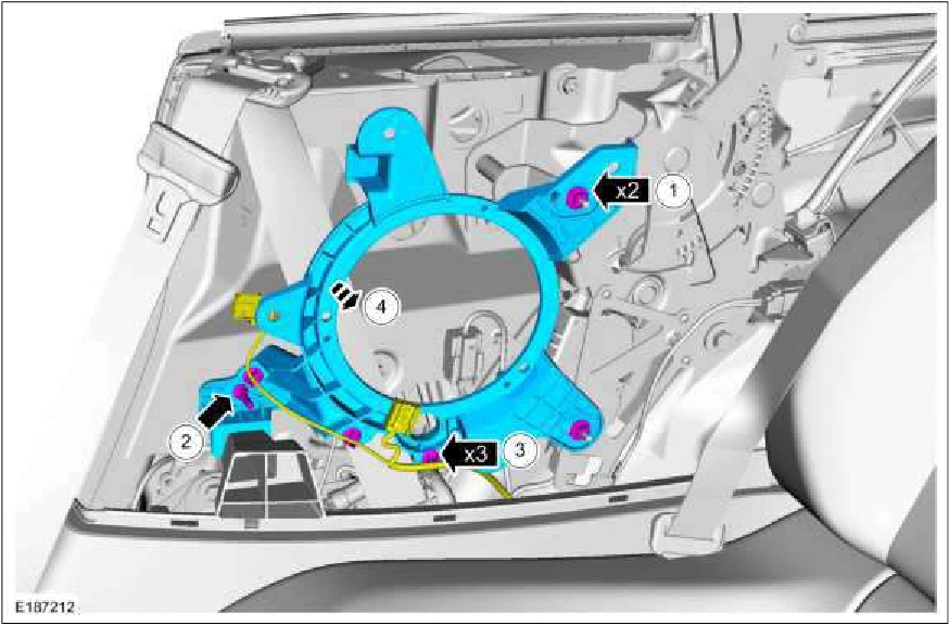 Rear Quarter Window Glass Adjustment - Convertible — original illustration 1, reference 1276