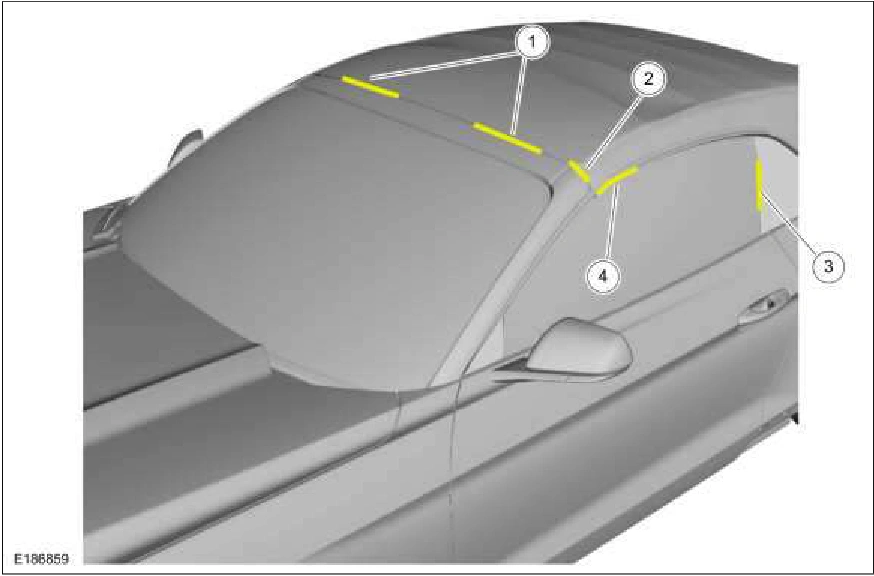 501-26 Body Repairs - Vehicle Specific Information and Tolerance — original illustration 1, reference 2215