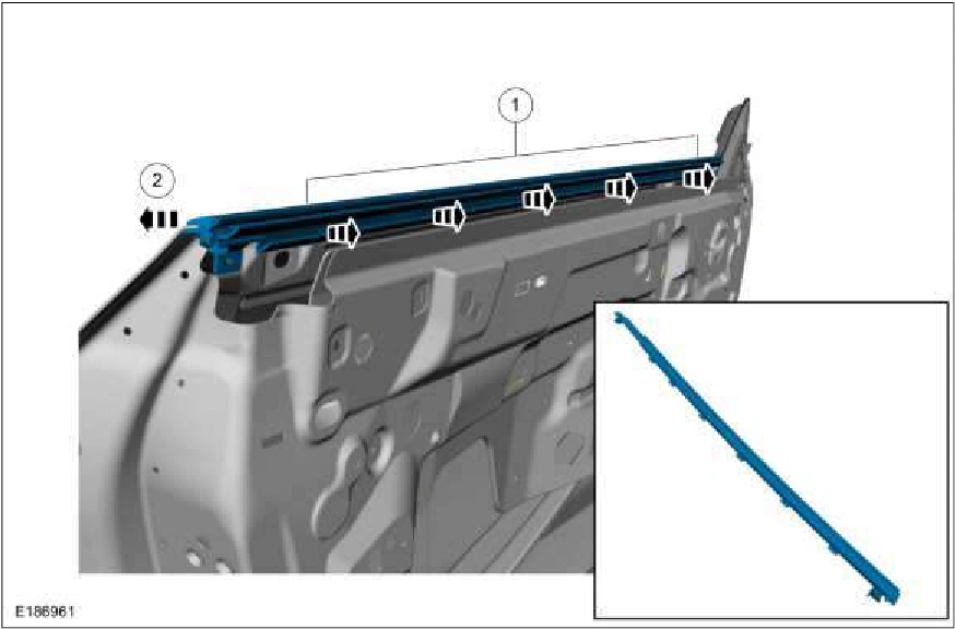 Front Door Upper Moulding — original illustration 2, reference 896