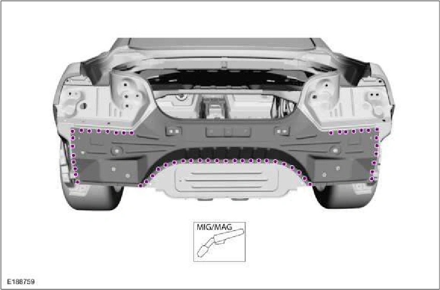 Back Panel and Reinforcement — original illustration 1, reference 2341