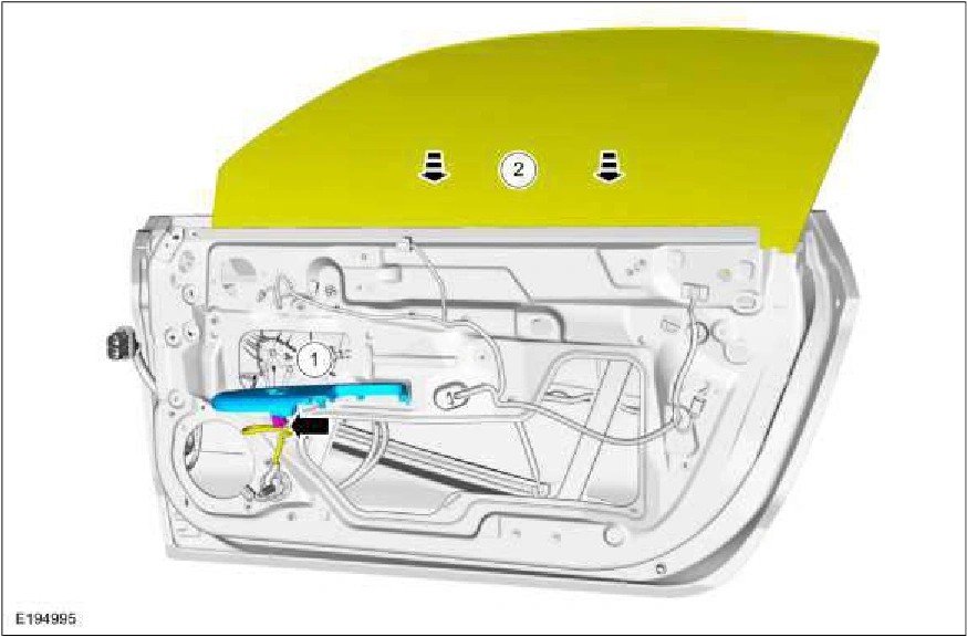 Door Window Glass Adjustment - Convertible — original illustration 1, reference 1270