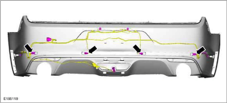 Rear Parking Aid Sensor — original illustration 1, reference 3985