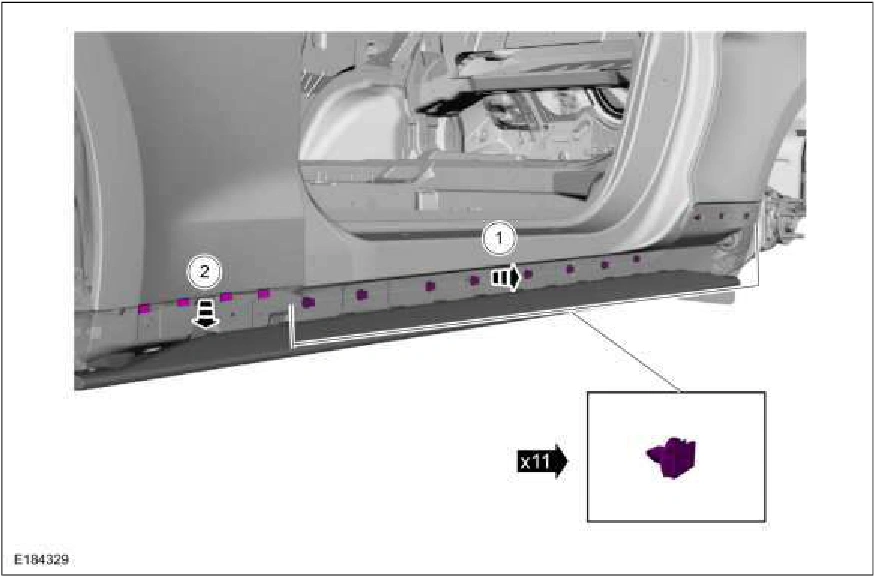 Rocker Panel Moulding — original illustration 2, reference 892