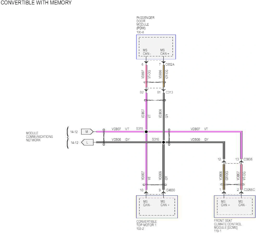 Wiring — original illustration 1, reference 6308